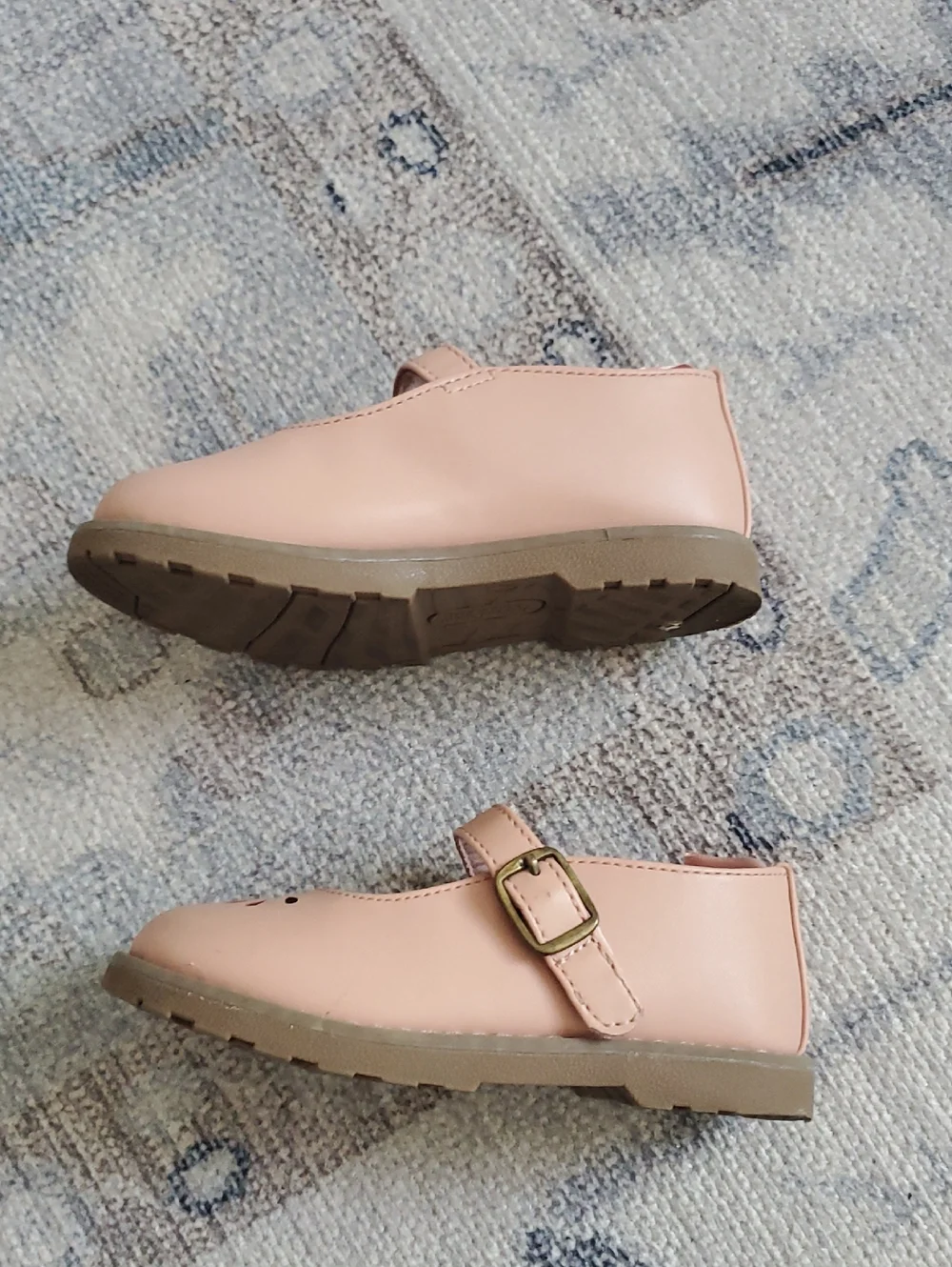 Old Navy Toddler Girls Bamboo Pink Mary Jane Shoes Sz7